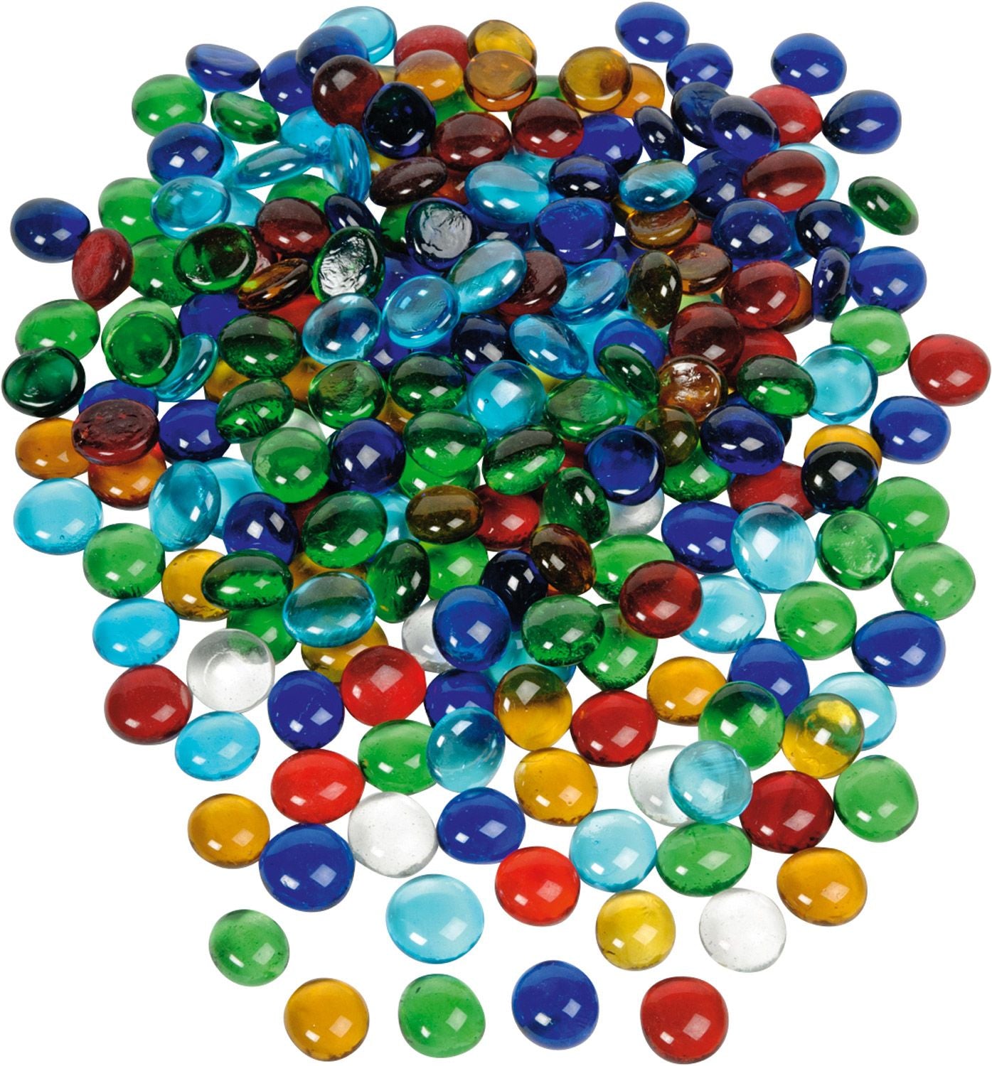 Dusyma Glass nuggets colorful, large bunt 555212