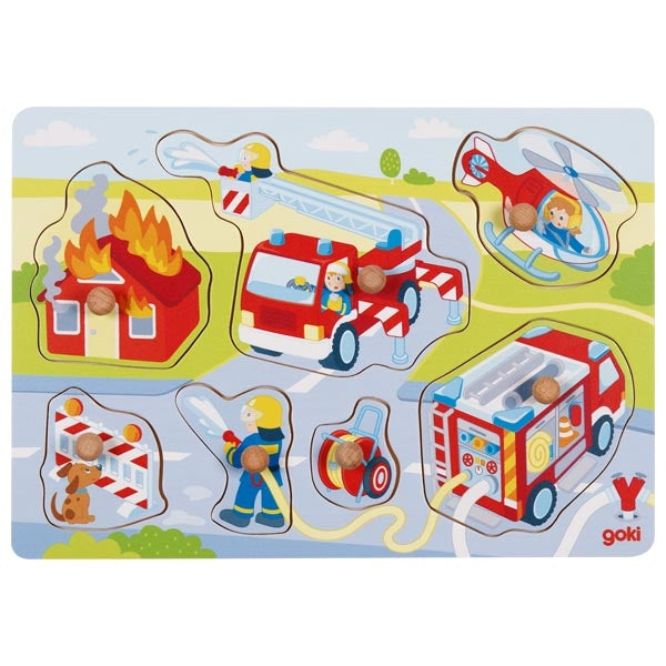 Goki lift-out puzzle firefighters in action 57375