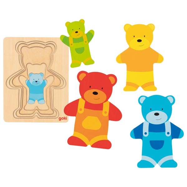 Goki Layer Puzzle bear 57449