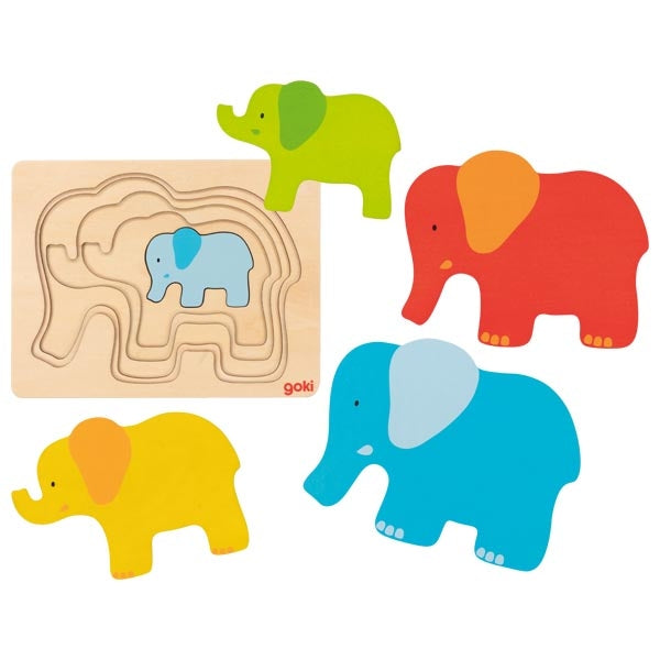 Goki Layer Puzzle elephant 57450