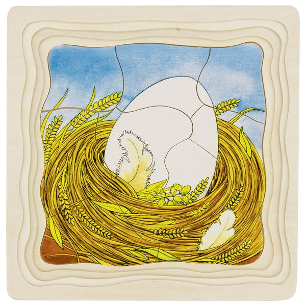 Goki Layer Puzzle chicken 57521