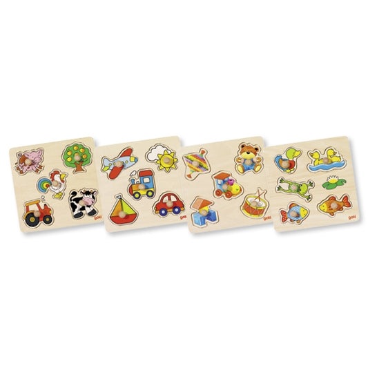 Goki lift-out puzzle 4 assorted set 57545