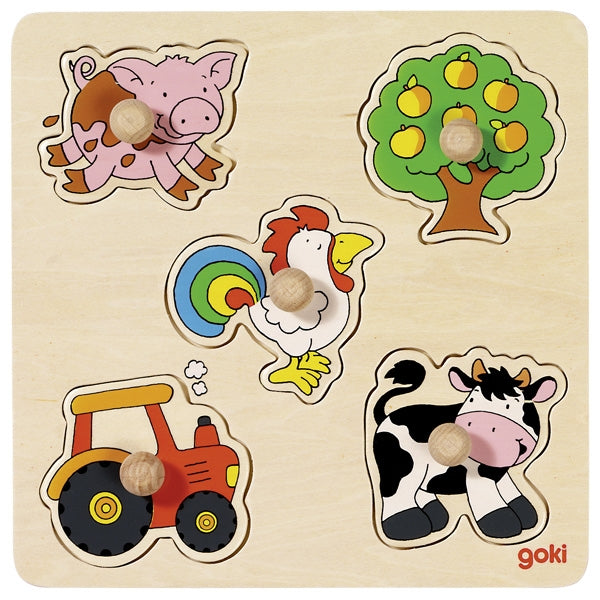 Goki lift-out puzzle 4 assorted set 57545