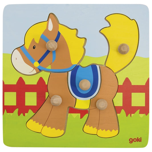 Goki lift-out puzzle horse 57555