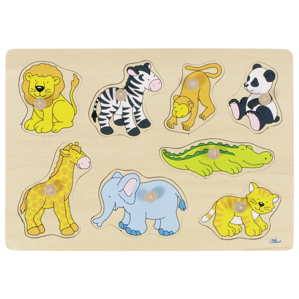 Goki lift-out puzzle zoo animals 57874