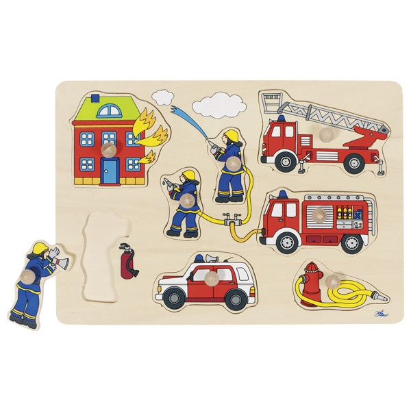 Goki lift-out puzzle fire engine 57907