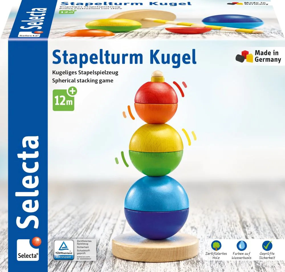 Selecta Stapelturm, Kugel, 16 cm 62002