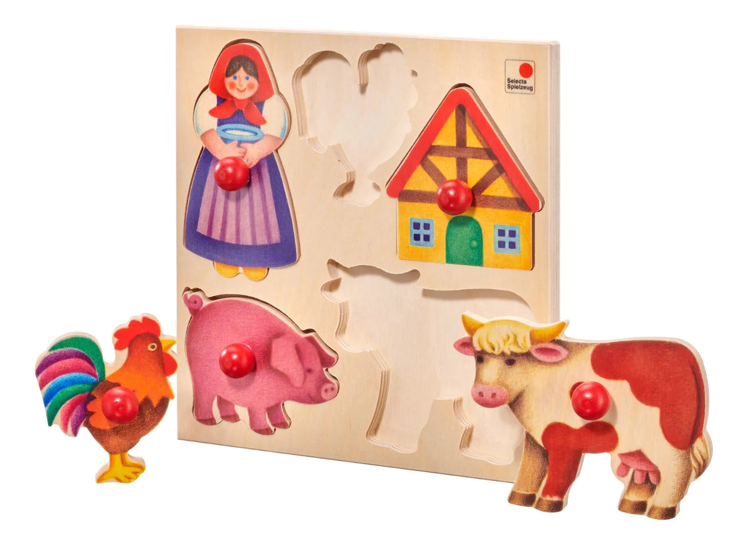 Selecta Puzzle Bauernhof, 5 Teile 62045