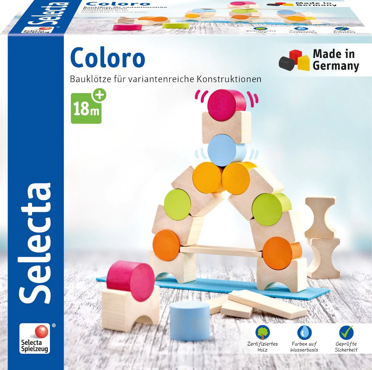 Selecta Coloro, Bauklotze, 25 Teile 62067