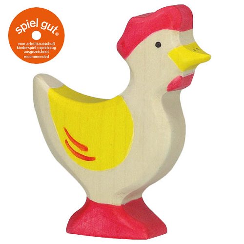 Holztiger 80018 Hen, standing, yellow