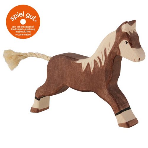 Holztiger 80034 Horse, running, dark brown