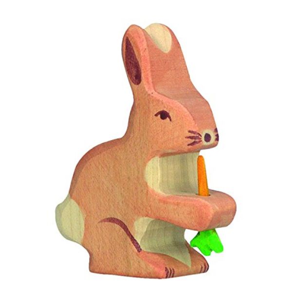 Holztiger 80102 Rabbit with carrot