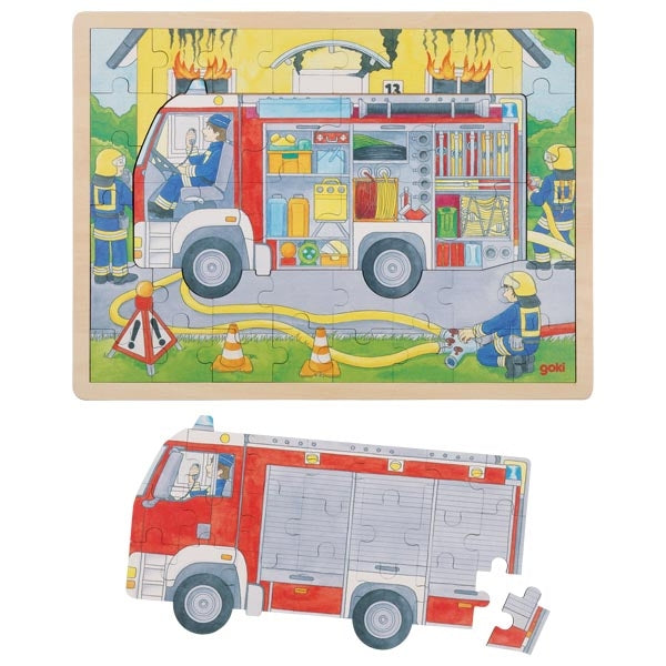 Goki Puzzle Firefighters at work 57416