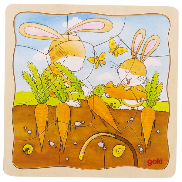 Goki Layer Puzzle vegetable patch 57495