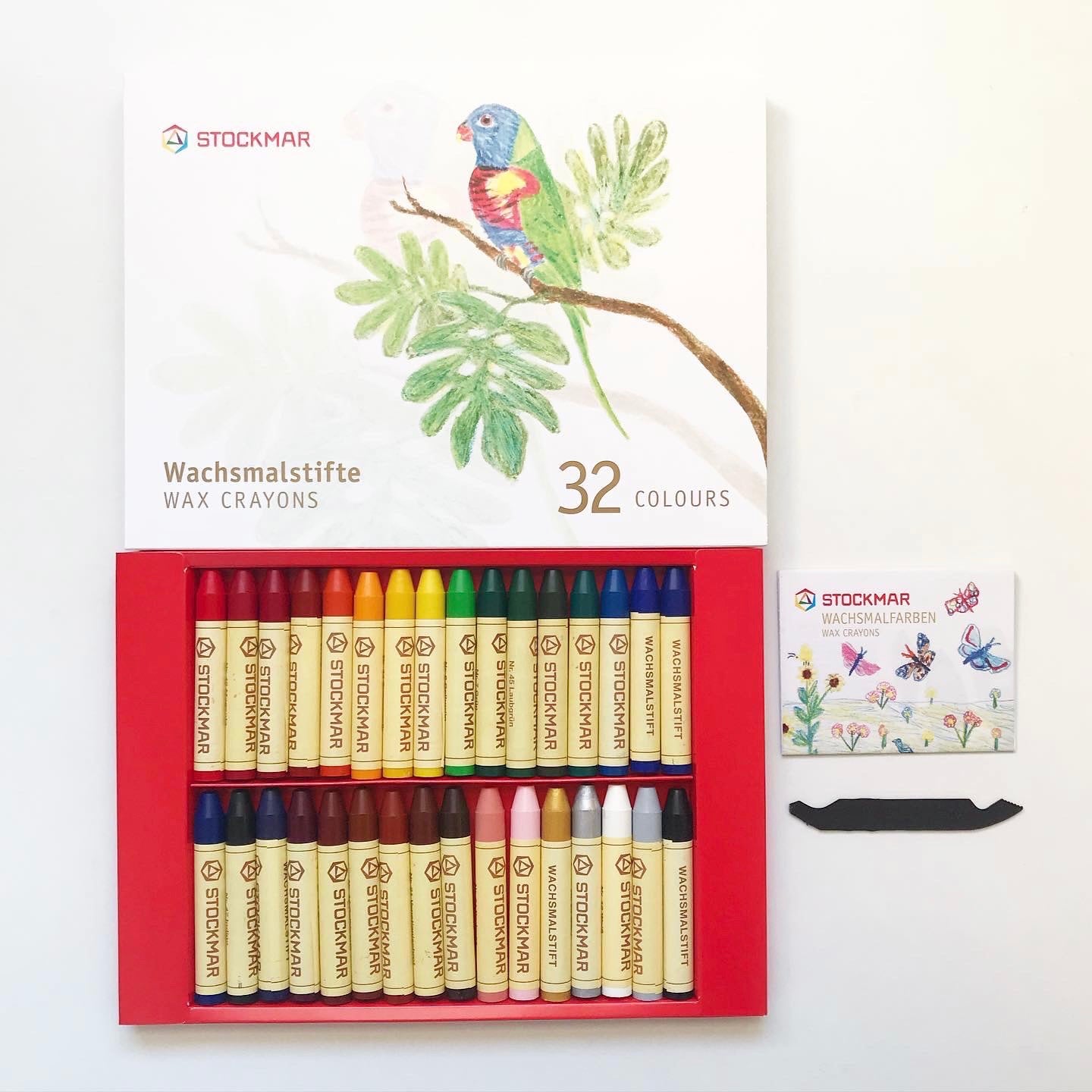 Stockmar Wax crayons 32 colors / Wachsmalstifte 32