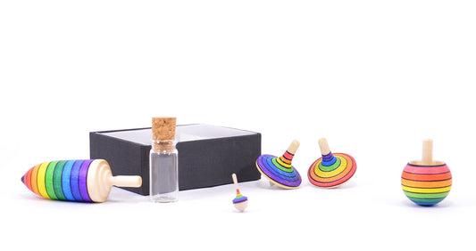 Mader Kreiselmanufaktur spinning top lerning set rainbow IH303